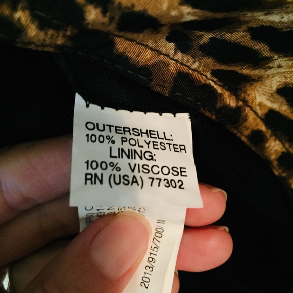 Zara Leopard Print Trench Coat rain/water repel fabric - Brown and Black - Picture 5 of 5